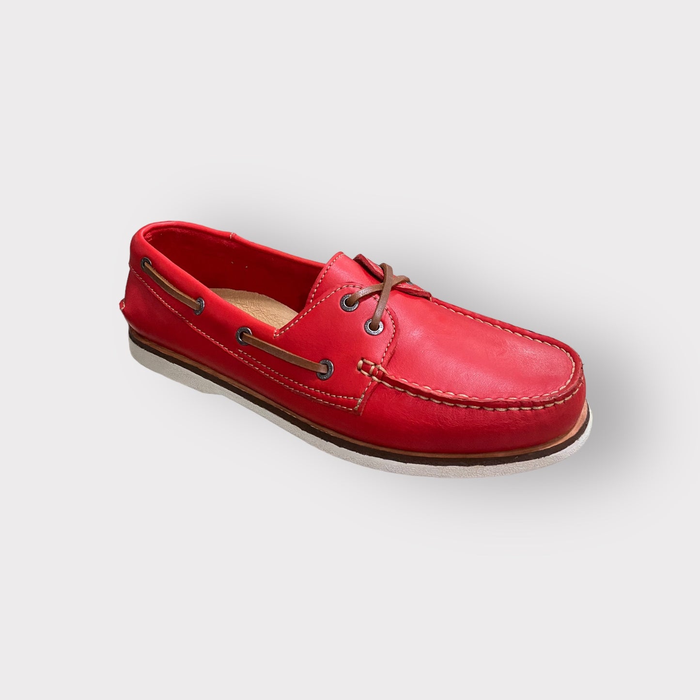 Premium Men's Apple Red Boat Shoe