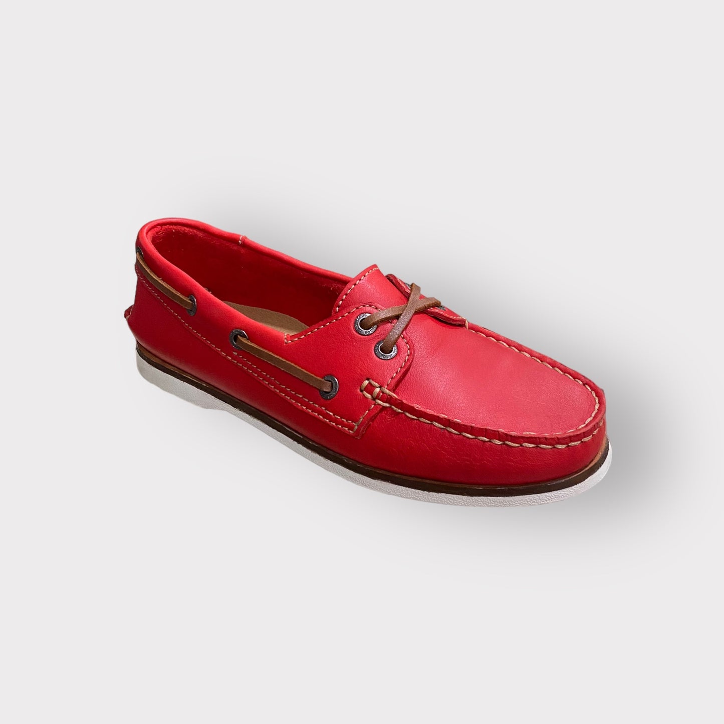 Premium Women Apple Red Boat Shoe