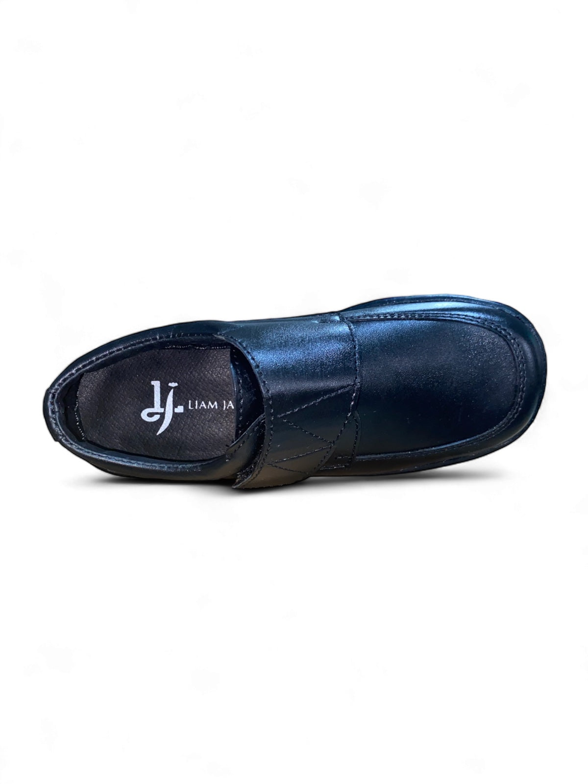 Liam Jacob Black School Shoes