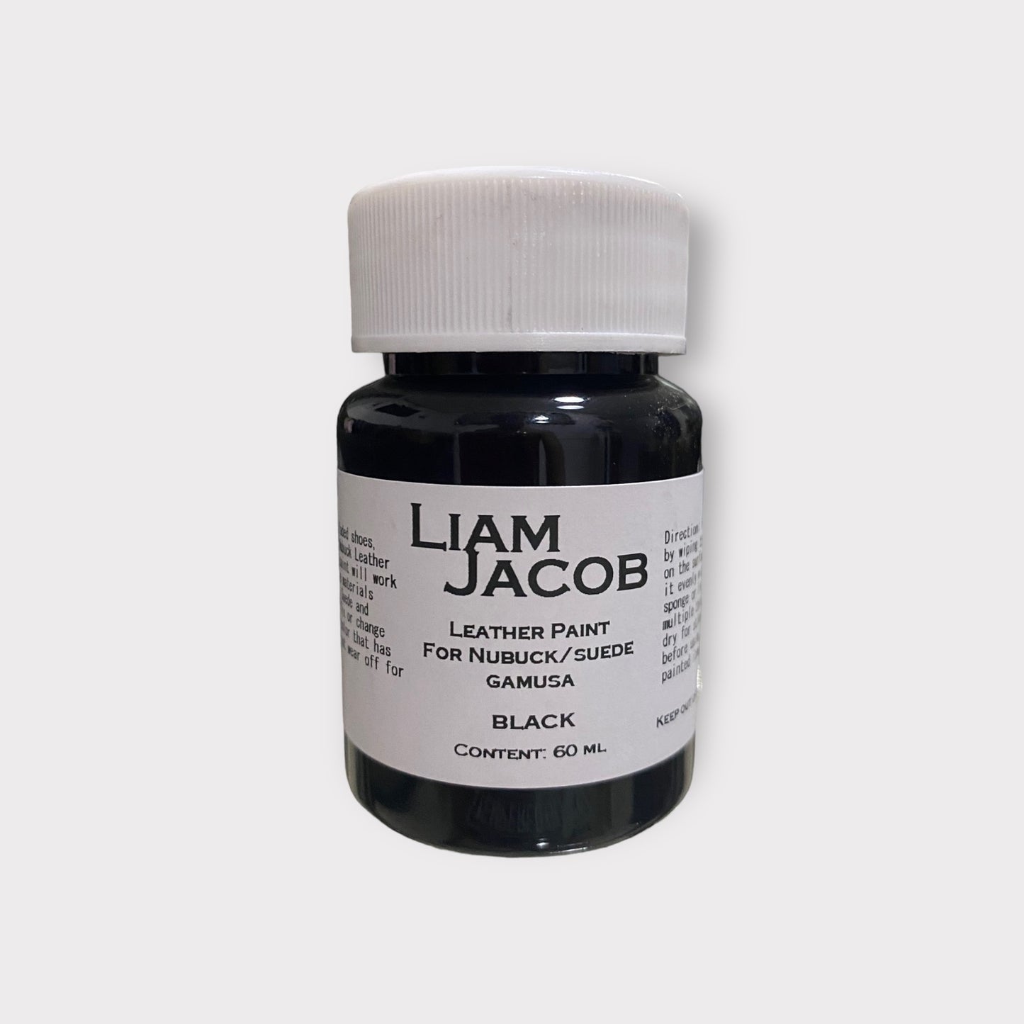 Liam Jacob Black Nubuck, Suede and Gamusa Paint