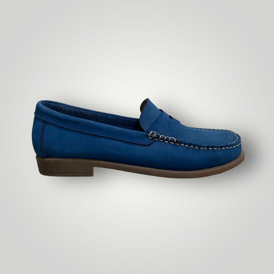 Men's Penny Loafer Nubuck Blue