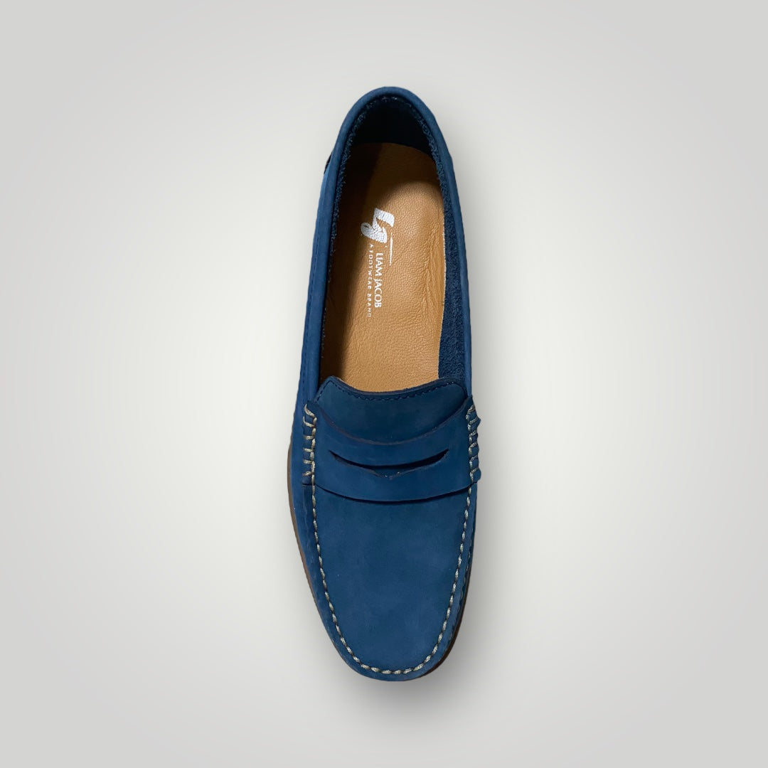 Men's Penny Loafer Nubuck Blue