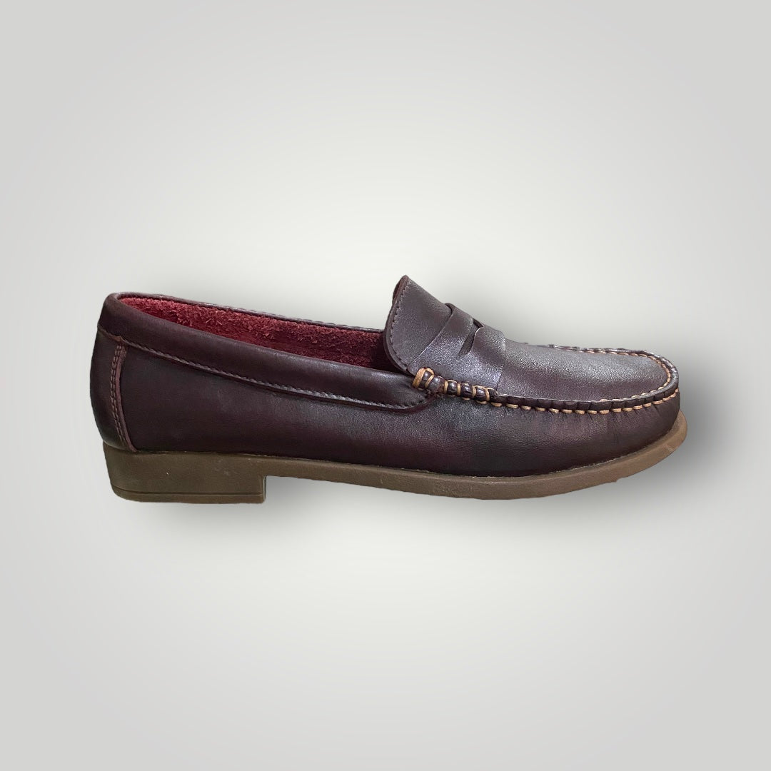 Liam Jacob Men's Penny Loafer Burgundy