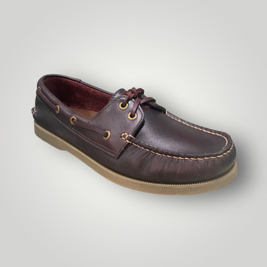 Men's Burgundy Boat Shoe