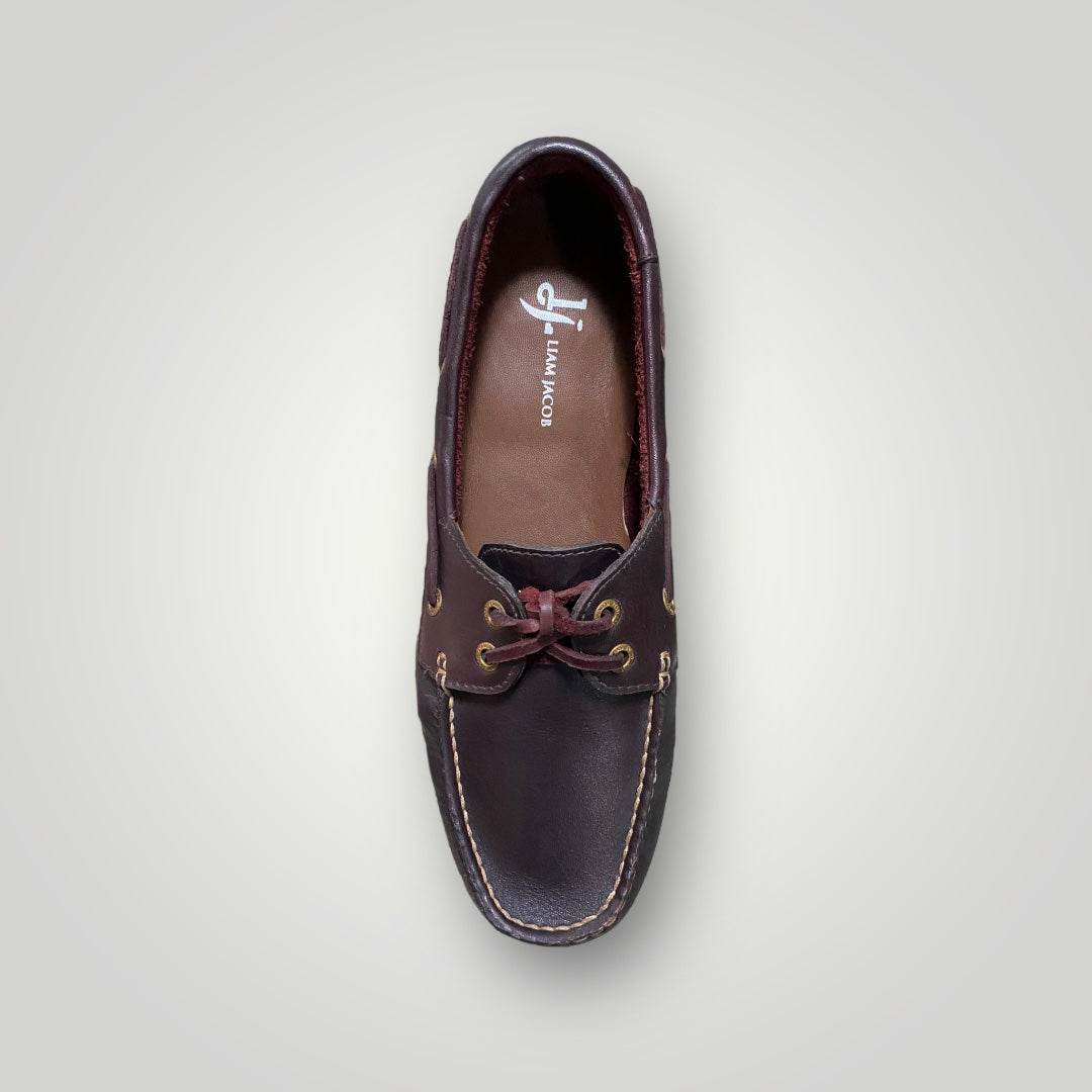 Men's Burgundy Boat Shoe