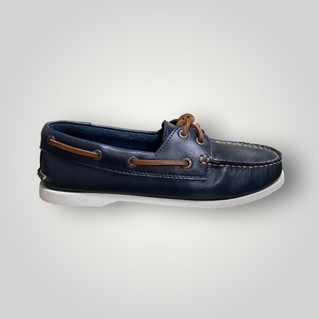 Women Deep Sea Blue Boat Shoes