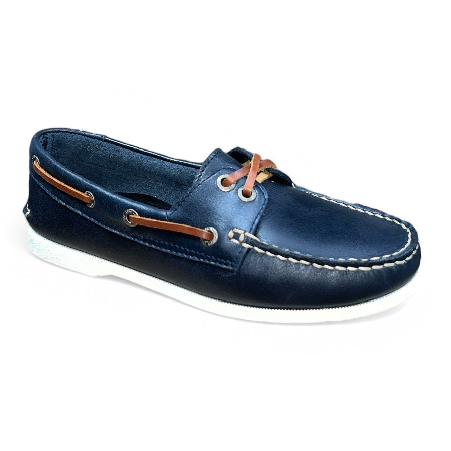 Women Deep Sea Blue Boat Shoes