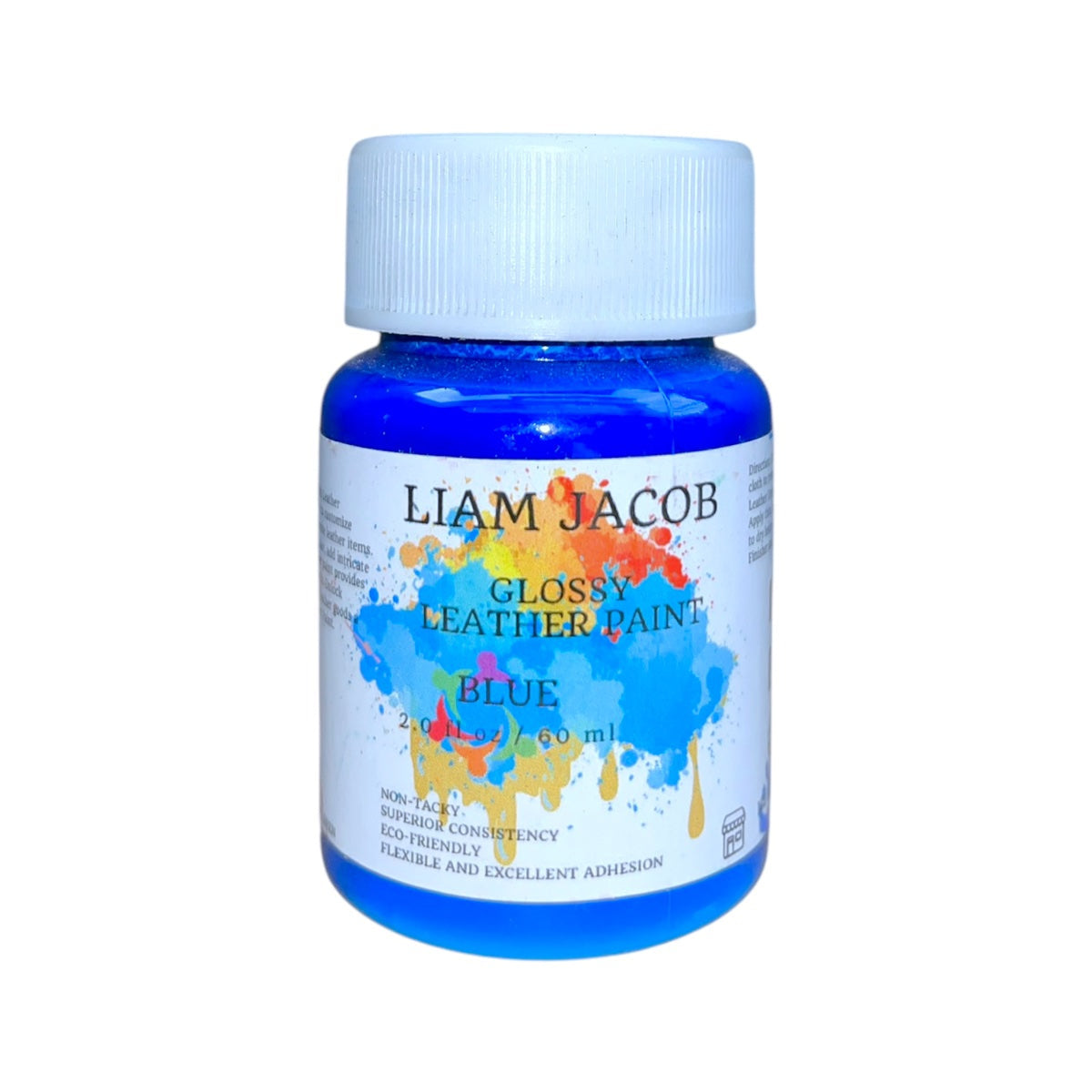 Liam Jacob Glossy Blue Leather Paint