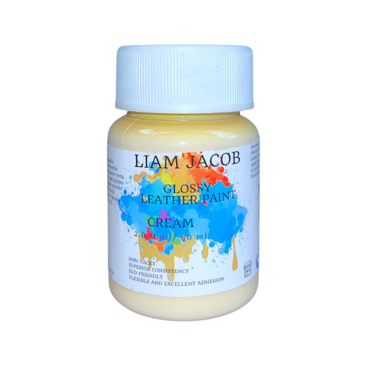 Liam Jacob Glossy Cream Leather Paint