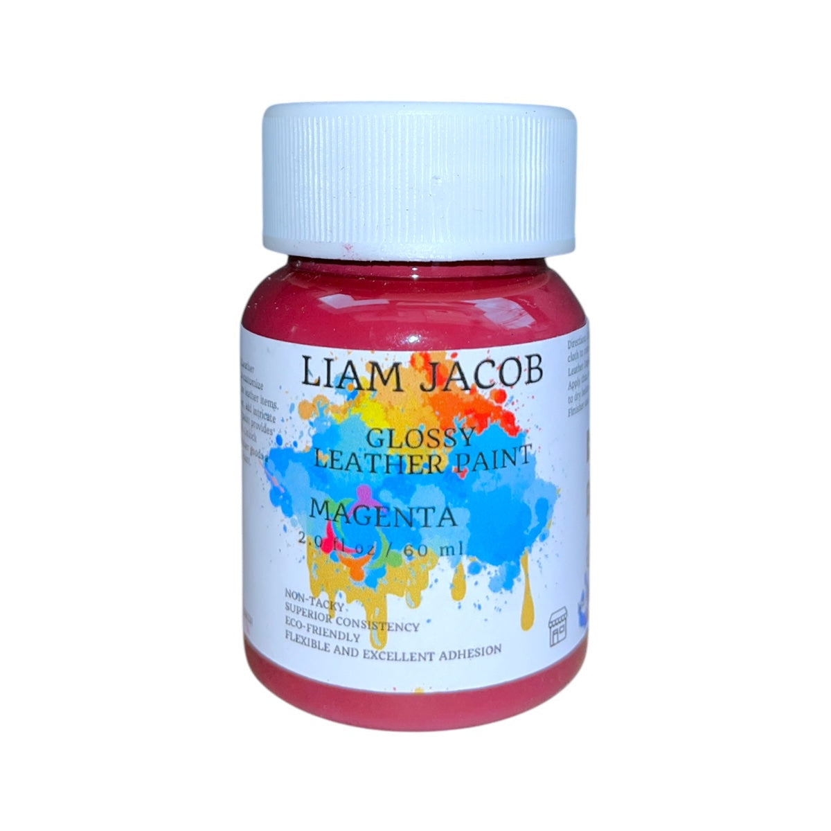 Liam Jacob Glossy Magenta Leather Paint