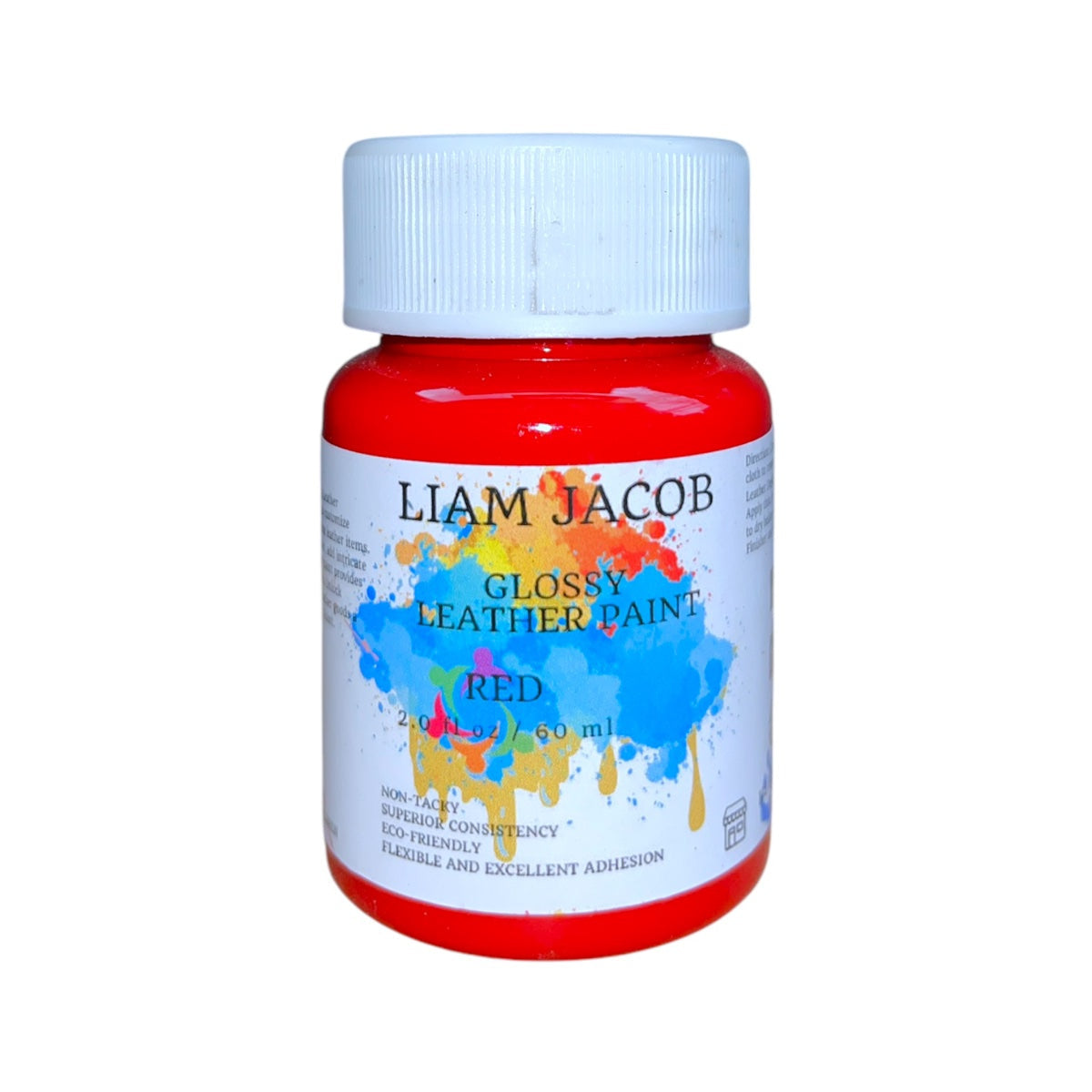 Liam Jacob Glossy Red Leather Paint