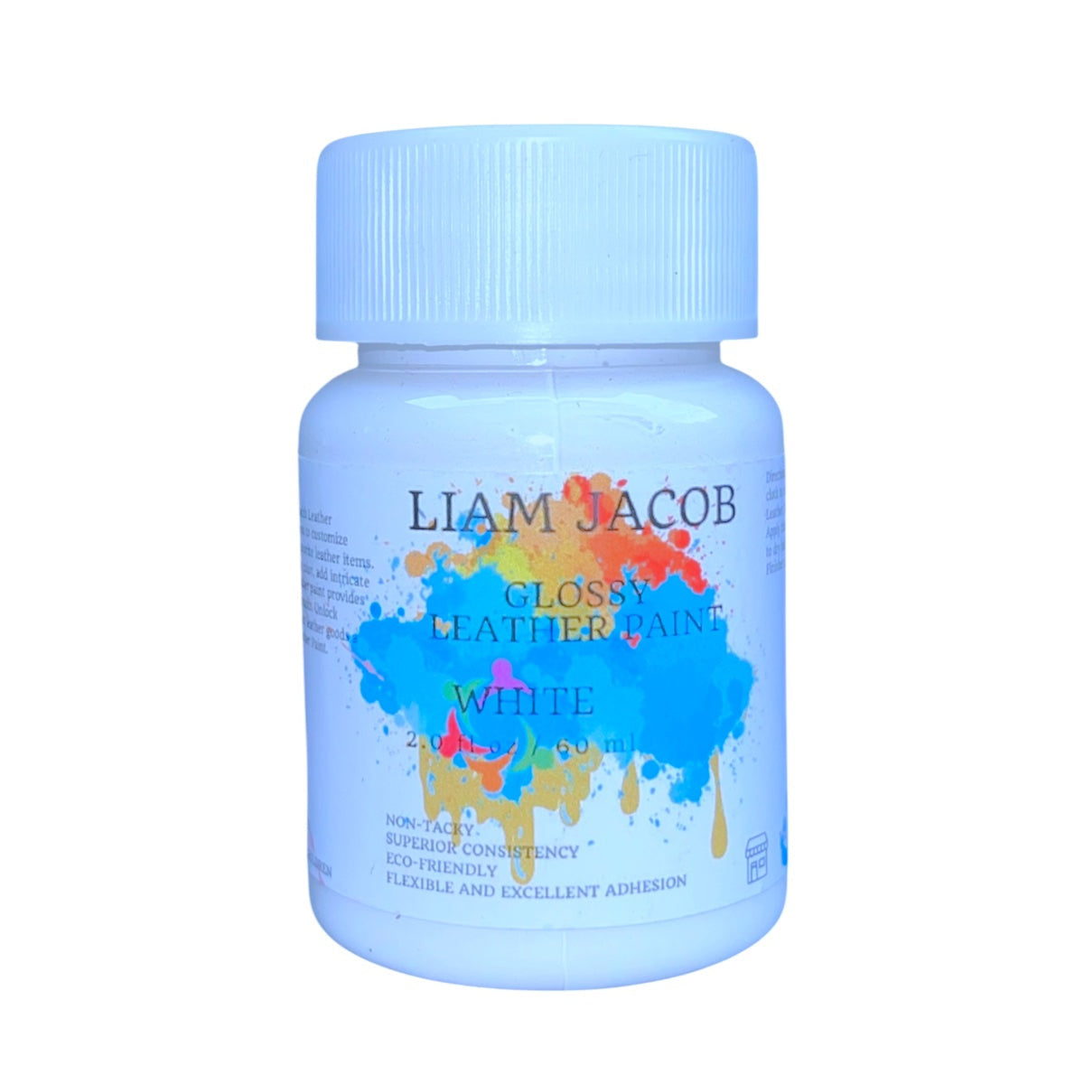 Liam Jacob Glossy White Leather Paint