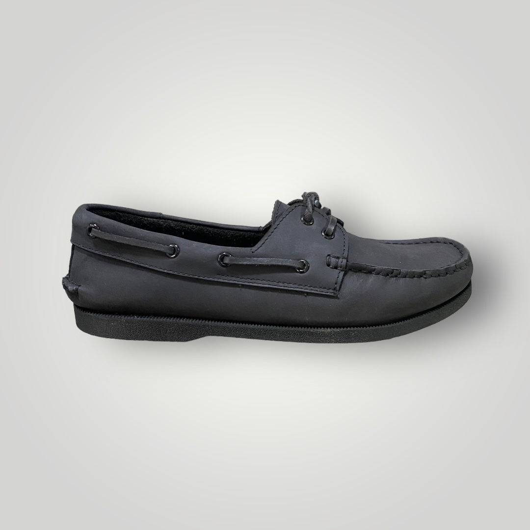 Men's Jet Black Boat Shoe