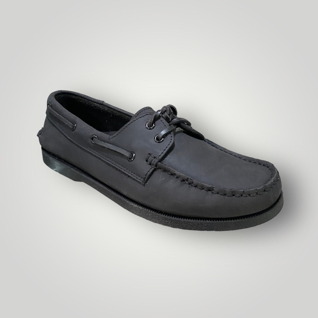 Men's Jet Black Boat Shoe