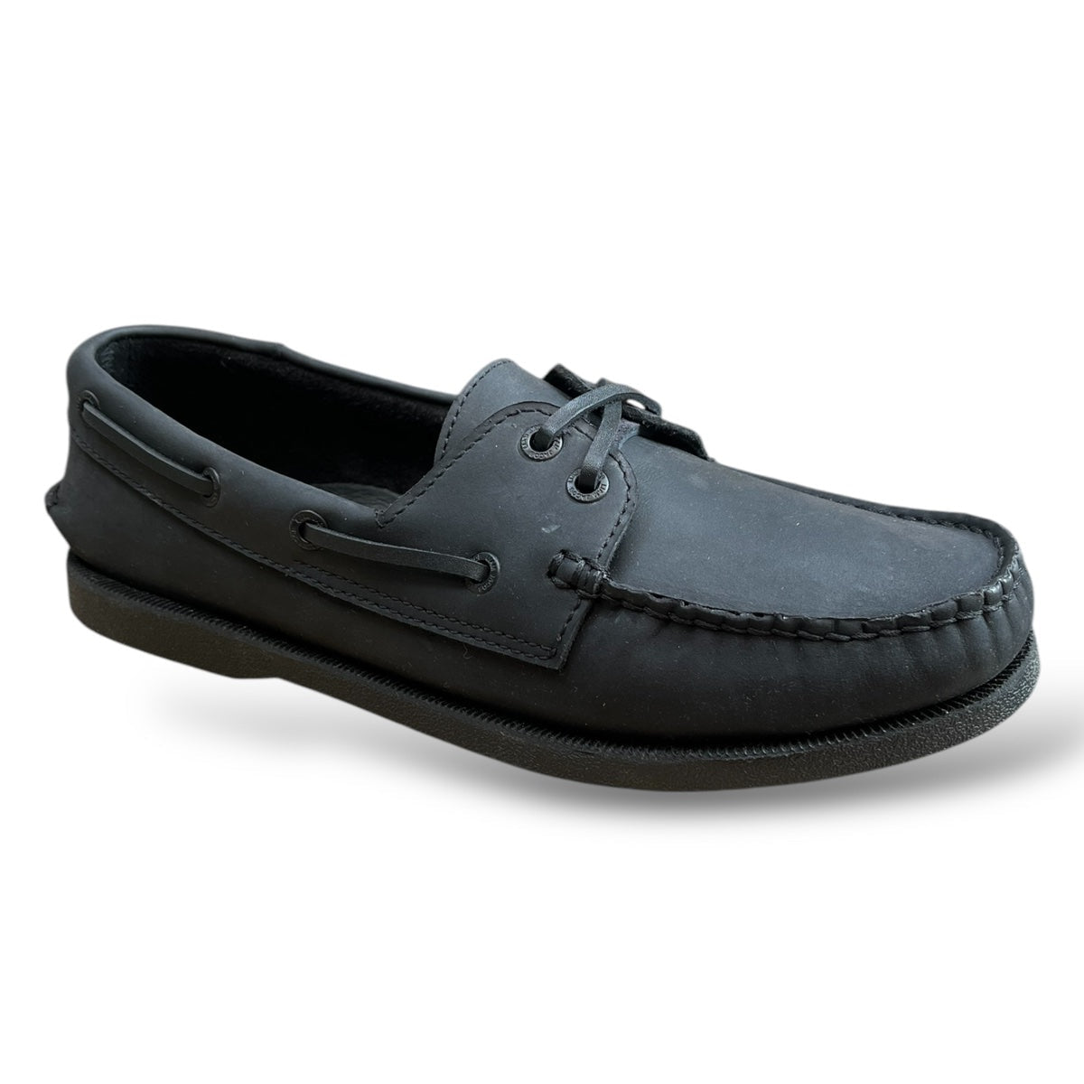 Men's Jet Black Boat Shoe