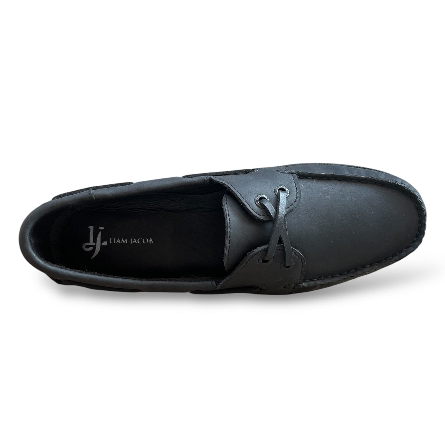 Men's Jet Black Boat Shoe