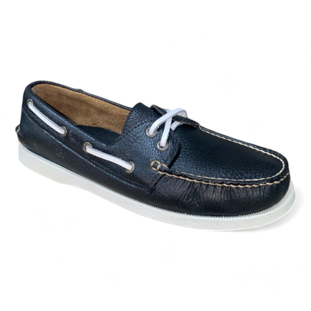 Men's Black Floater Boat Shoe