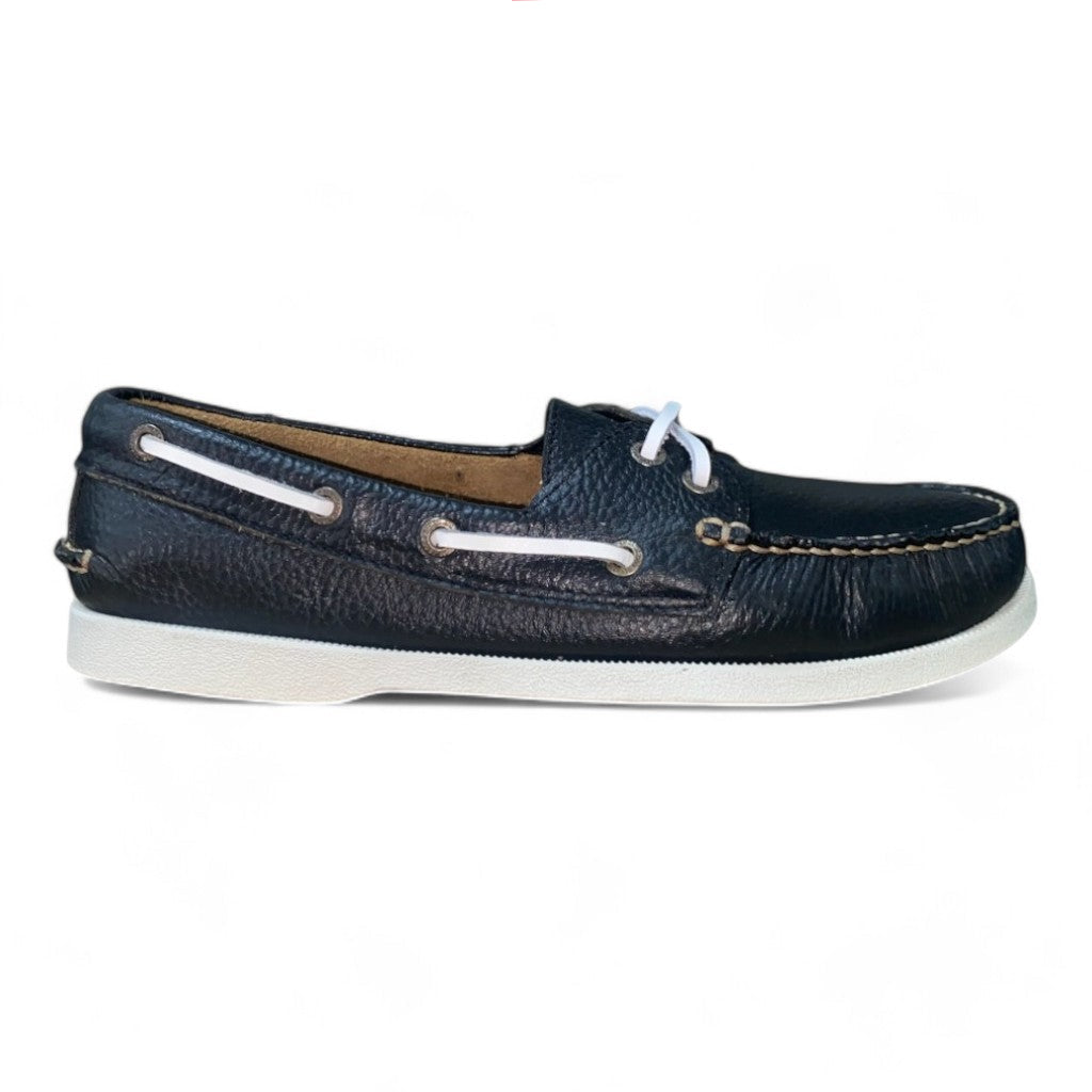 Men's Black Floater Boat Shoe