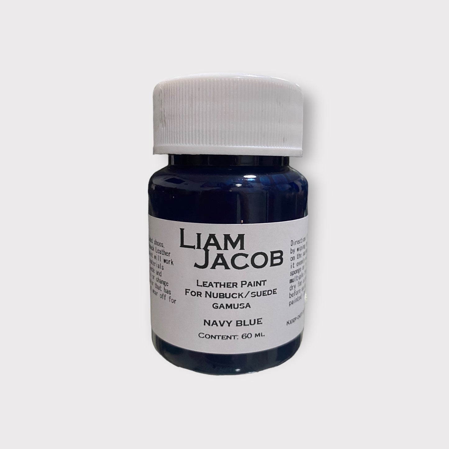 Liam Jacob Navy Blue Nubuck, Suede and Gamusa Paint