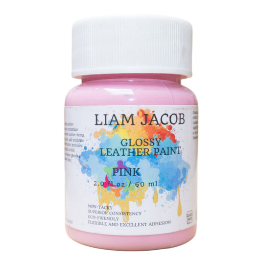 Liam Jacob Glossy Pink Leather Paint