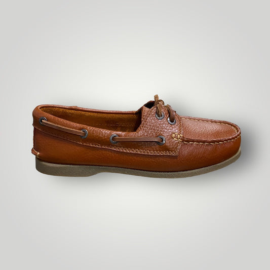 Women Tan Floater Boat Shoes