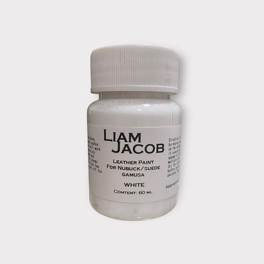 Liam Jacob White Nubuck, Suede and Gamusa Paint