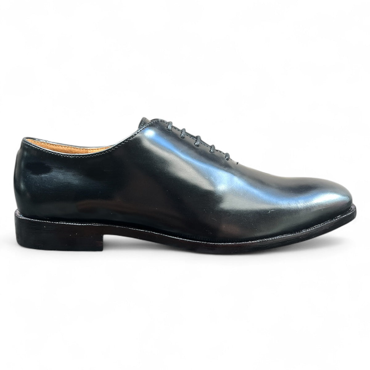 Men's Black Wholecut Dress Shoes