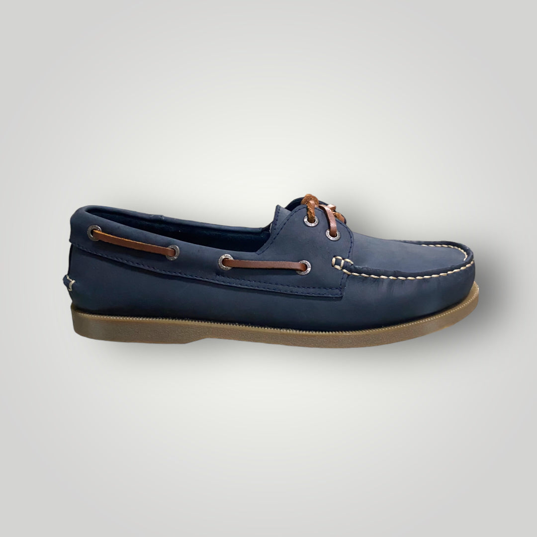 Liam Jacob Men's Midnight Blue Boat Shoe