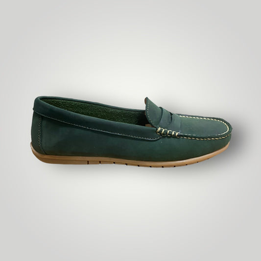 Women Midnight Green Loafer