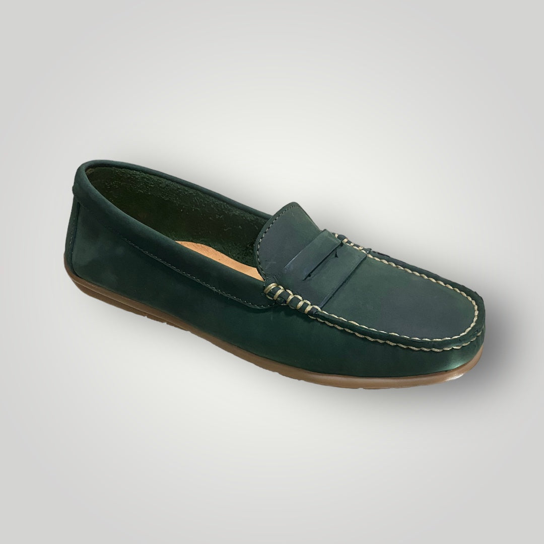 Women Midnight Green Loafer